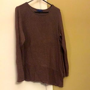 3 for $20 Apartment 9 dusty rose lightweight asymmetrical sweater Sz XL